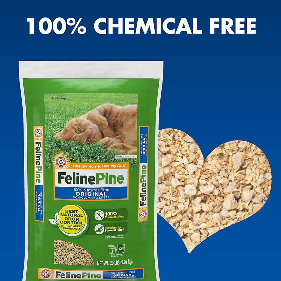 Feline Pine Original Wood Cat Litter –  20 lb