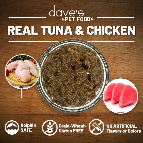 Dave’s Grain Free Tuna & Chicken in Gravy – 5.5 oz.