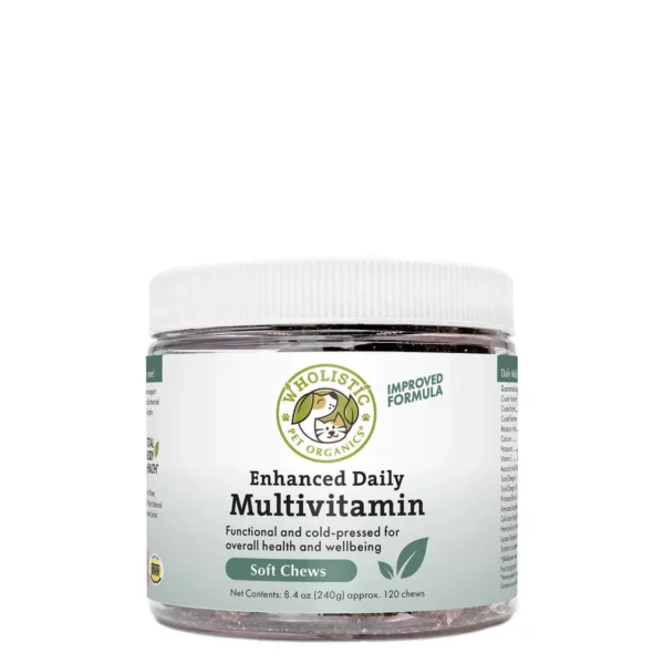 Wholistic Pet Organics - Enhanced Daily Multivitamin Soft Chews - 60 count