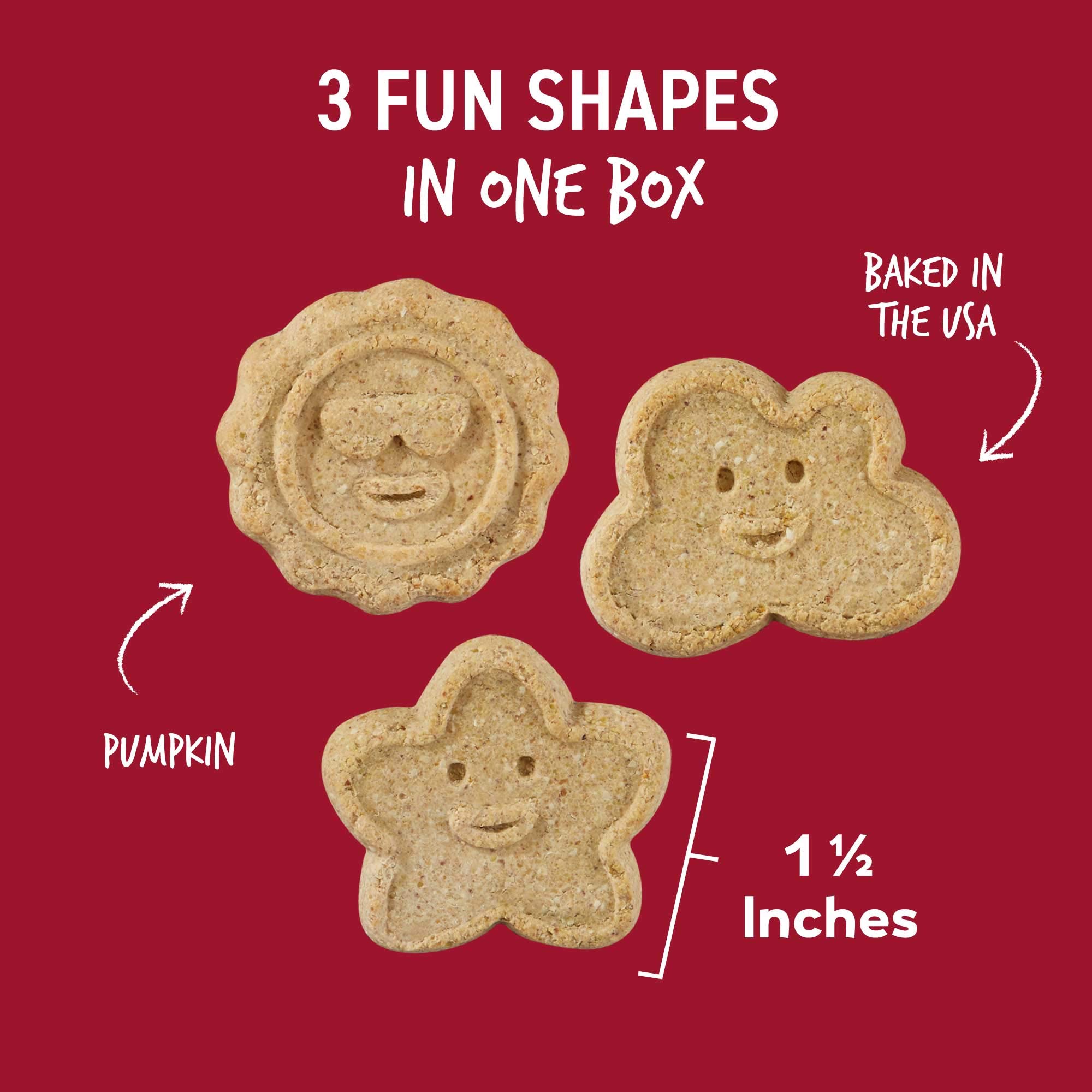 Wag More Bark Less Grain-Free Crunchy Dog Treats w/ Pumpkin – 2.5 lbs.