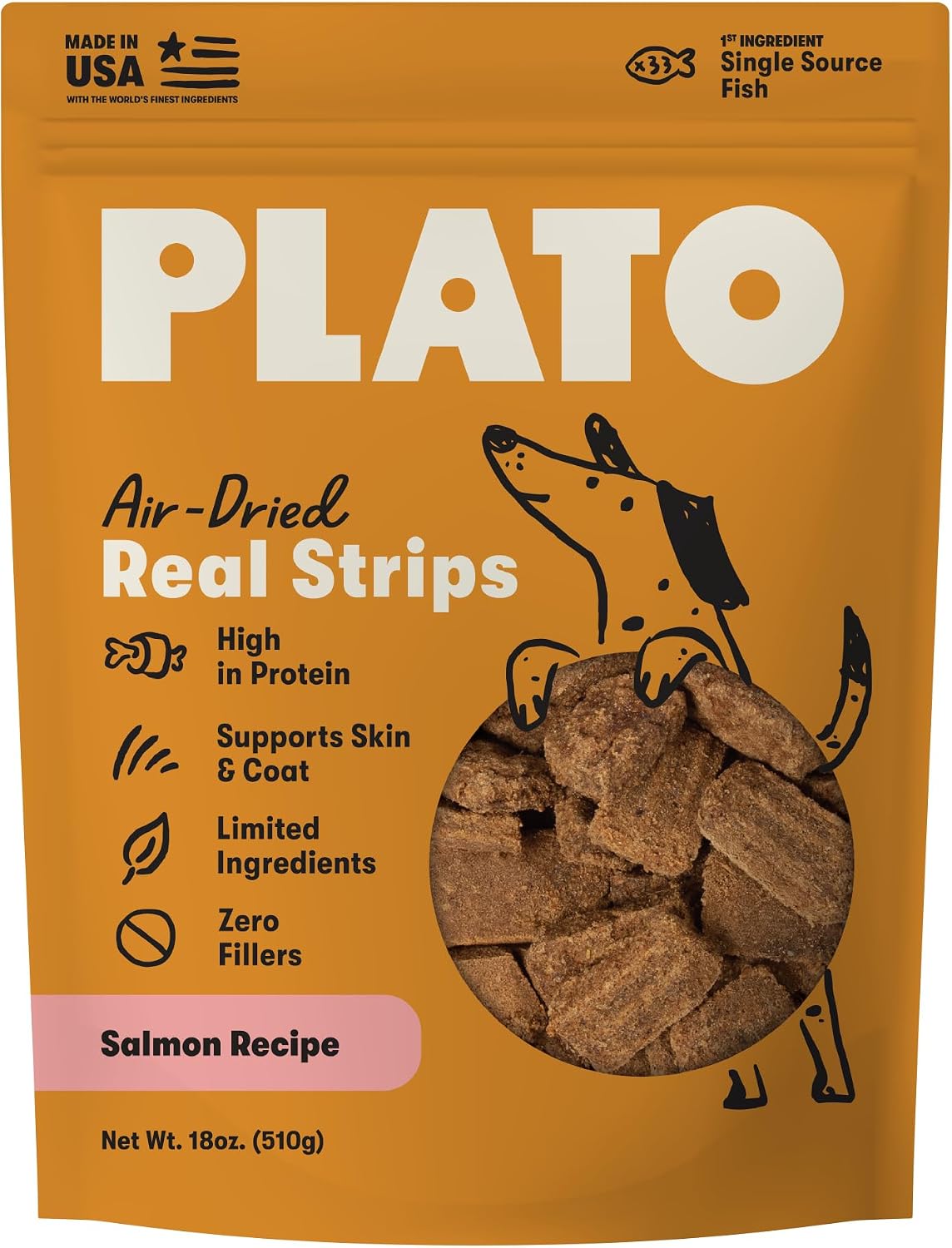 Plato Original Real Strips Salmon Recipe – 6 oz.
