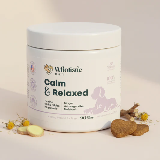 Wholistic Pet Organics – Calm & Relaxed Soft Chews – 90 Chews