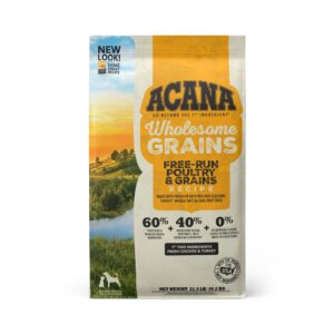 ACANA Wholesome Grains LID Free-Run Poultry, Liver & Whole Oats Recipe - 22.5 lb.
