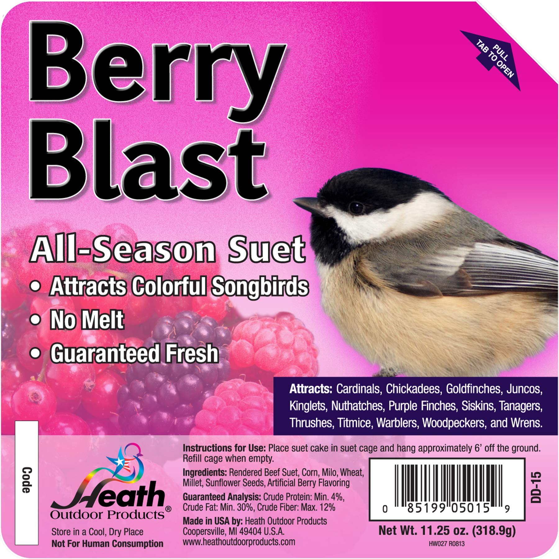 Heath Berry Blast High Energy Suet – 11 oz.