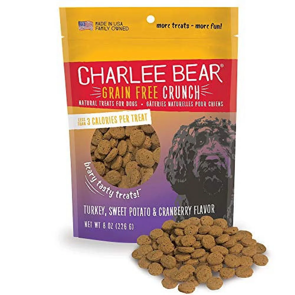 Charlee Bear Crunch Turkey, Sweet Potato & Cranberry Grain Free Dog Treats