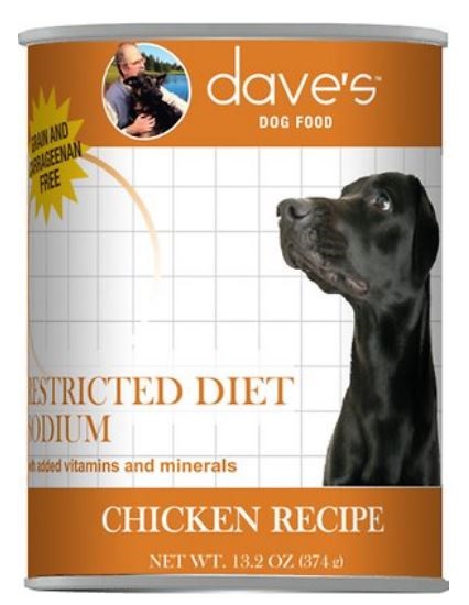 Dave’s Restricted Diet Sodium Chicken Recipe for Dogs – 13.2oz