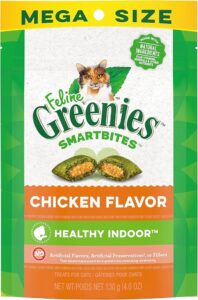 Feline Greenies Smartbites Healthy Indoor Soft & Crunchy Chicken
