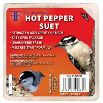 Friends of Flight Hot Pepper Suet – 11 oz.