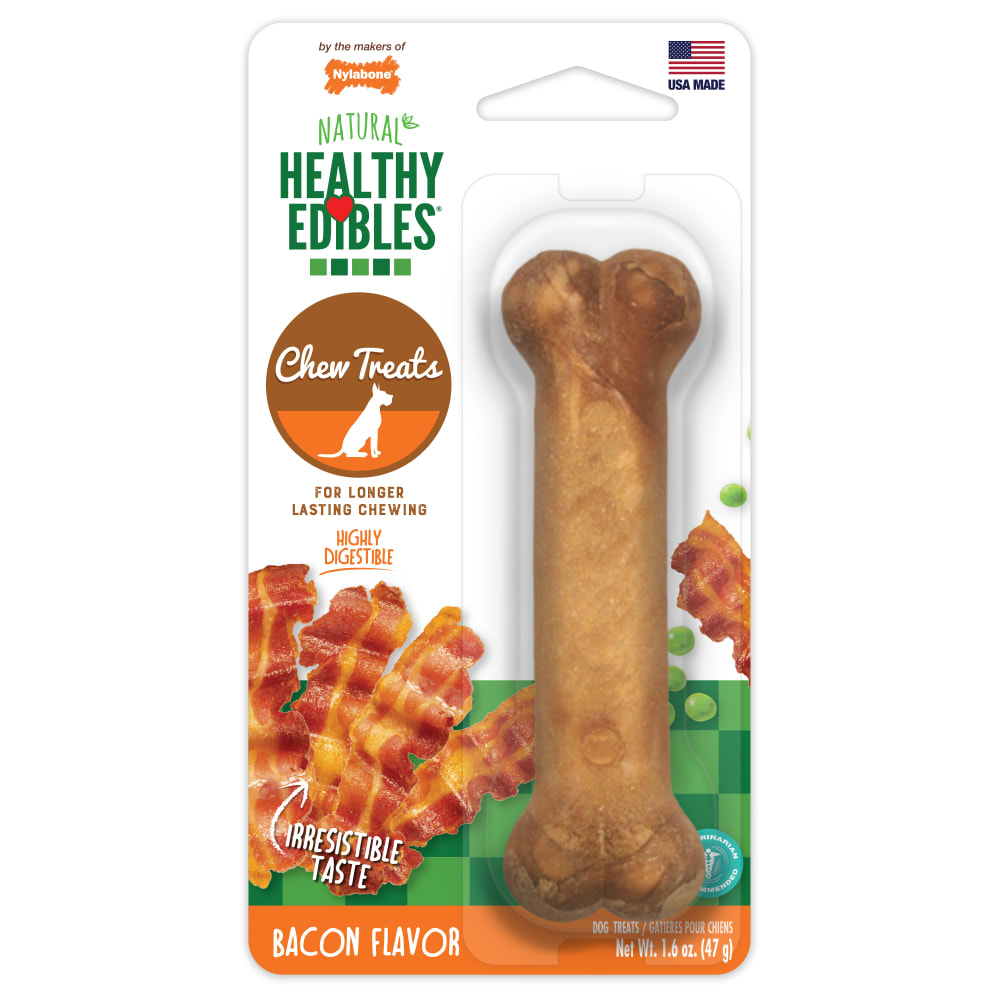 Nylabone Natural Healthy Edibles Bacon Flavored Bone