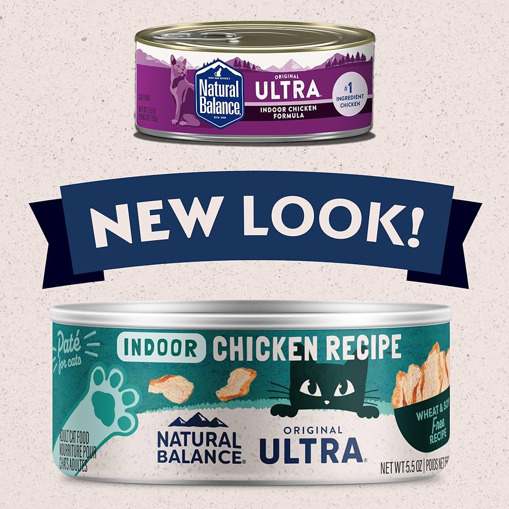 Natural Balance Ultra Premium Indoor Chicken Formula Cat Food – 5.5 oz. can