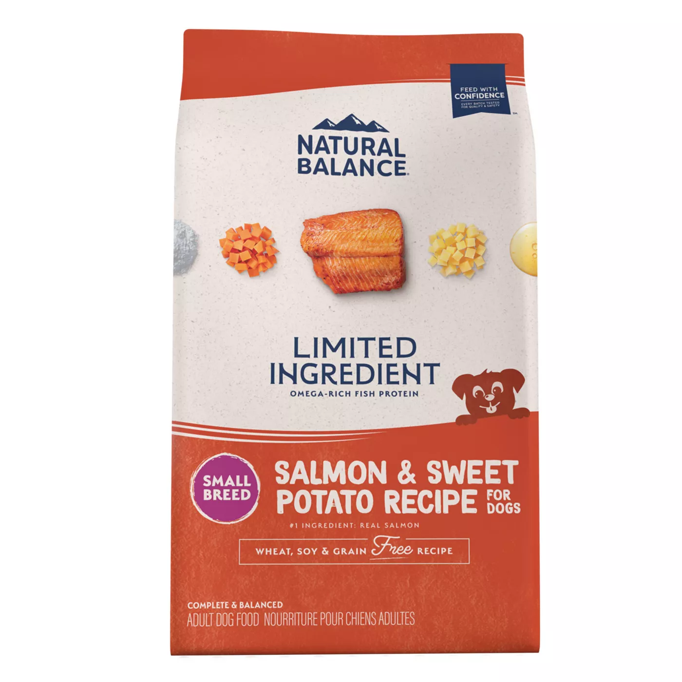 Natural Balance Small Bites L.I.D. Salmon & Sweet Potato – 12 lb.