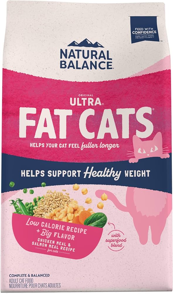 Natural Balance Fat Cats Chicken & Salmon Dry Food – 6 lb.