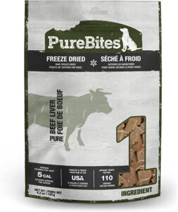 PureBites Raw Freeze Dried Beef Food-Topper-Treats for Dogs - 4.2 oz.
