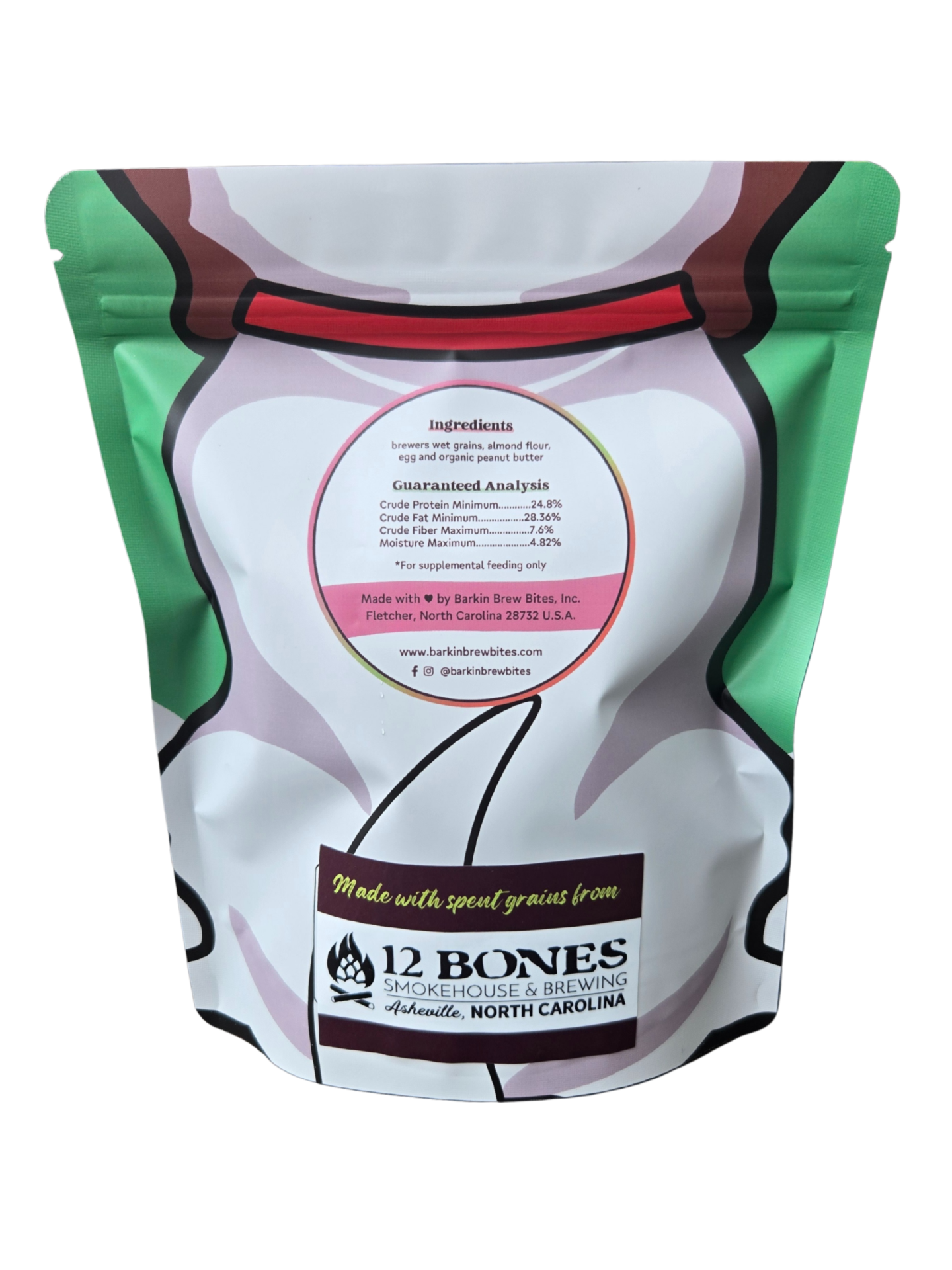 Barkin Brew Bites Peanut Butter Dog Treats – 8 oz.