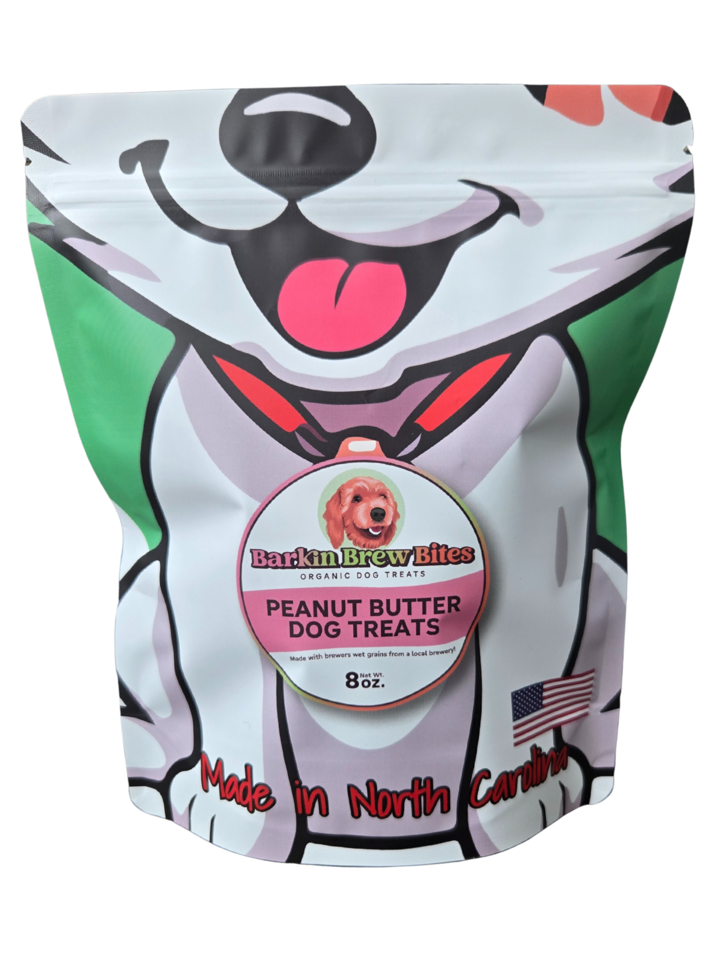 Barkin Brew Bites Peanut Butter Dog Treats – 8 oz.