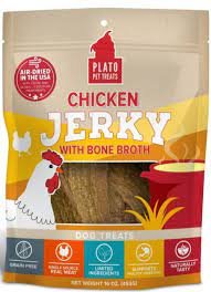 Plato Chicken Jerky w/ Bone Broth
