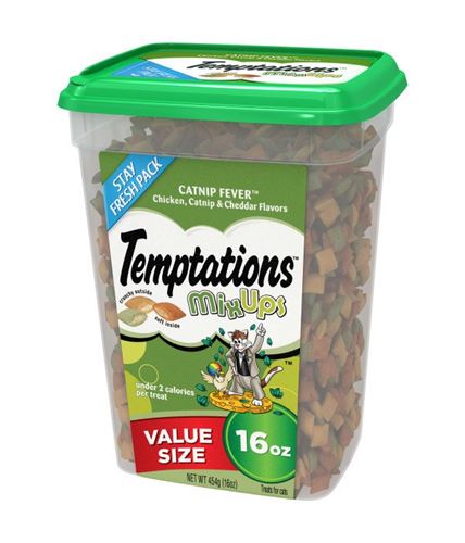 Temptations MixUps Catnip Fever Flavor Soft & Crunchy Cat Treats – 16 oz.