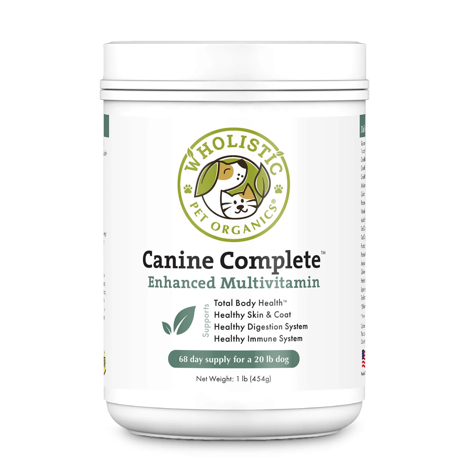 Wholistic Pet Organics Canine Complete Daily Multivitamin – 1 lb.