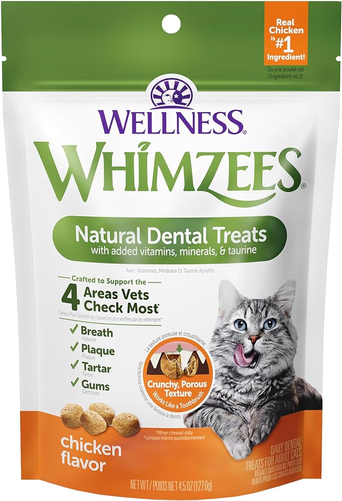 Whimzees Dental Treats for Cats Chicken – 2 oz.