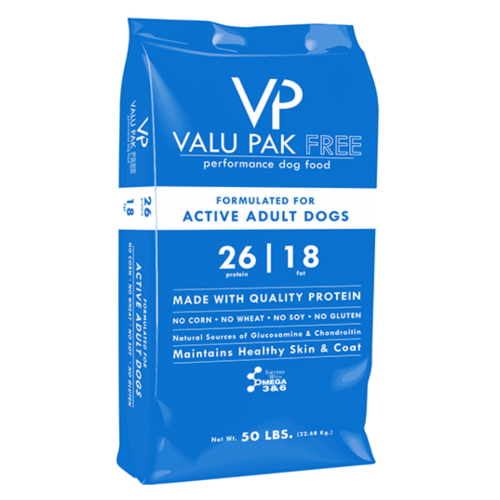 Valu-Pak Free 26-18 Dog Food by Specialty Feeds, Inc. – 50 lb.