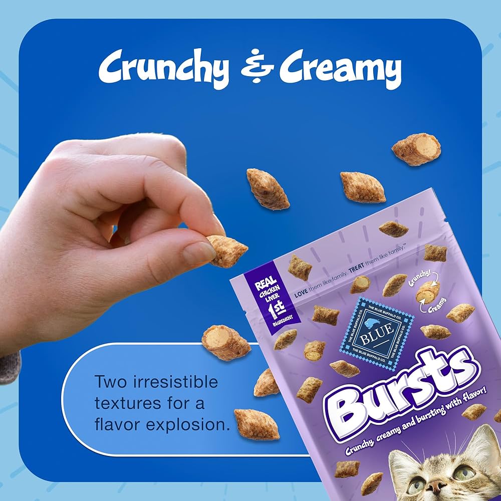 Blue Bursts with Delish Liver & Beef Cat Treats – 2 oz.