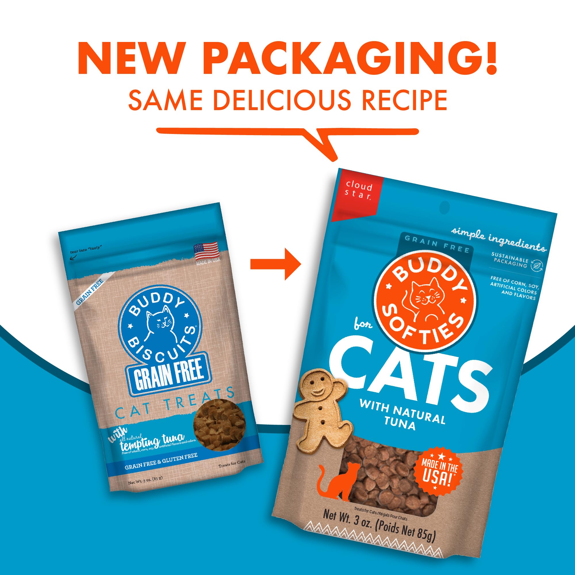 Buddy Softies Grain Free Cat Treats – 3 oz.