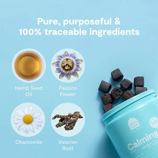 Open Farm Calming Chew for Dogs – 90 count