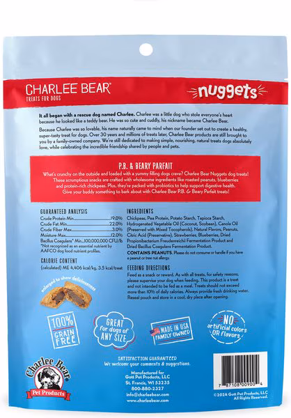 Charlee Bear Nuggets P.B. Beary Parfait Probiotics – 6 oz.