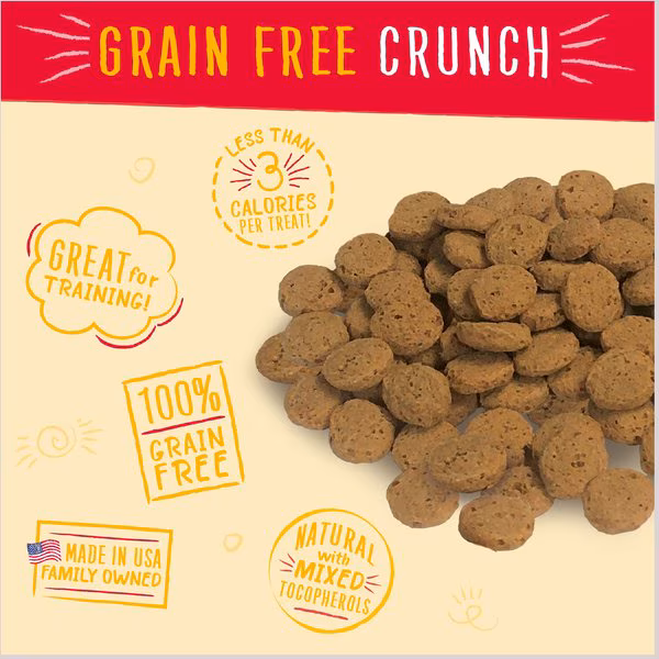 Charlee Bear Crunch Beef & Cheese Grain Free Dog Treats – 8 oz.