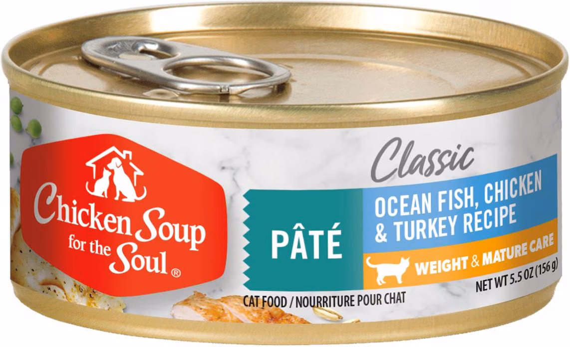 Chicken Soup for the Pet Lover’s Soul Adult Cat Weight & Mature Care – 5.5 oz.
