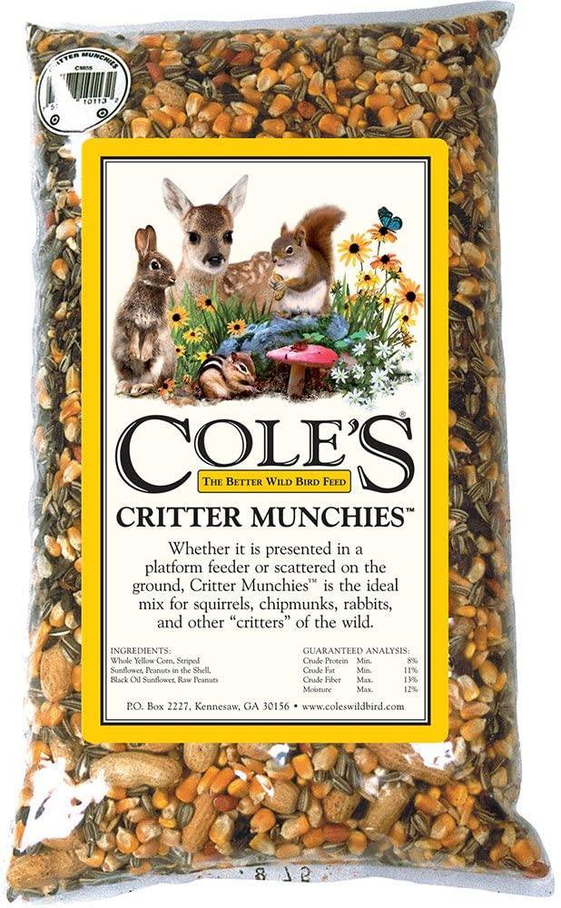 Cole’s Critter Munchies – Assorted Species Food – 5 lb. & 20 lb. Bags