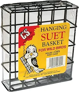 C&S Hanging Suet Basket for Wild Birds