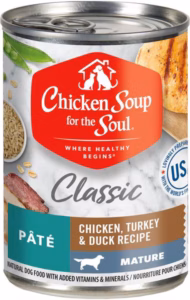 Chicken Soup for the Soul Mature & Senior Chicken, Turkey & Duck Recipe Canned Dog Food - 13 oz.