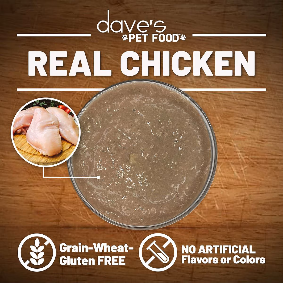 Dave’s Grain Free Chicken Saucey Pate Dinner – 5.5 oz.