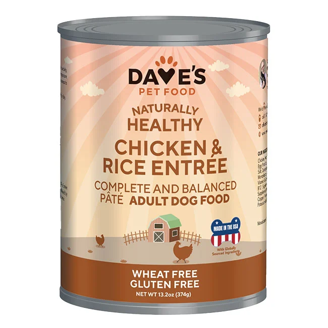 Dave’s Naturally Healthy Chicken & Rice Dog Food – 13 oz.