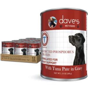 Dave's Veterinarian Formulated - Restricted Phosphorus & Protein Kidney Support, Tuna Pate in Gravy - 13 oz. can
