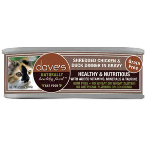 Dave's Naturally Healthy Shredded Chicken & Duck Cat Food - 2.8 oz.