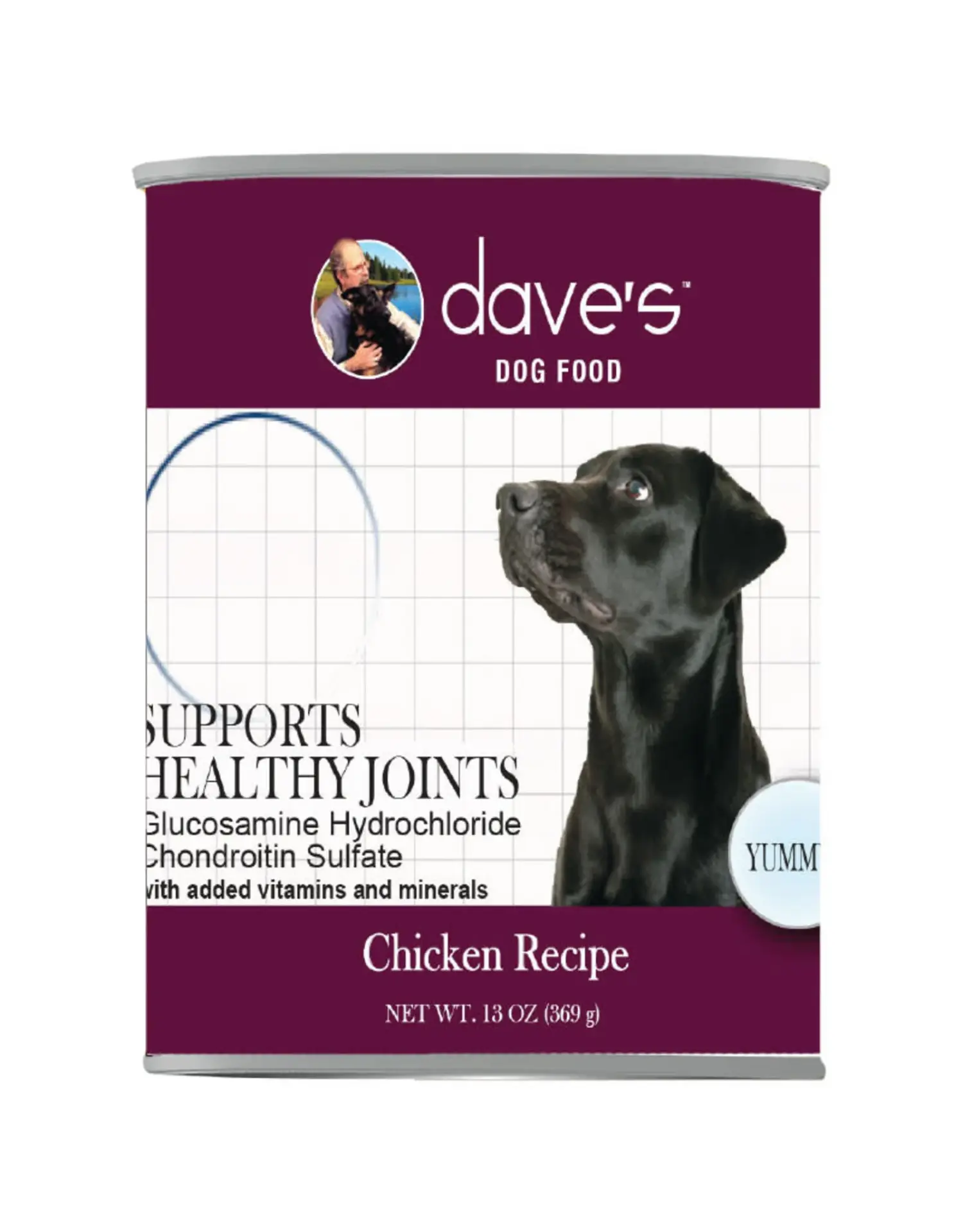 Dave’s Restricted Hip & Joint Support Wet Dog Food – 13.2 oz. can