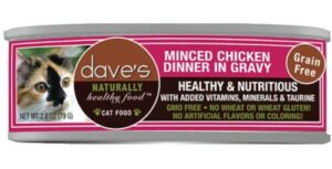 Dave's Naturally Healthy Minced Chicken Cat Food - 2.8 oz.