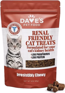 Dave's Renal Friendly Sweet Potato Soft & Chewy Cat Treats - 3 oz.