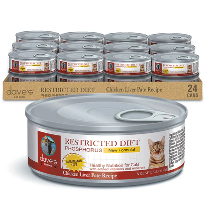 Dave’s Restricted Diet Feline Protein/Phosphorus – Chicken 5.5 oz.