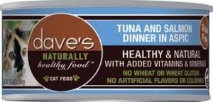 Dave's Naturally Healthy Tuna & Salmon Dinner for Cats - 5.5 oz.