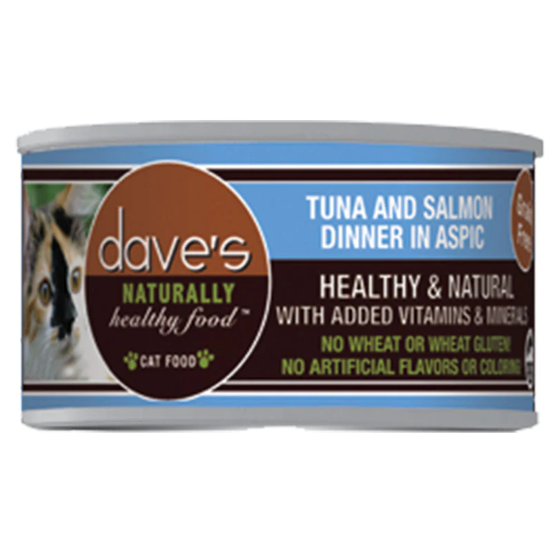 Dave’s Naturally Healthy Tuna & Salmon in Aspic Food – 3 oz.