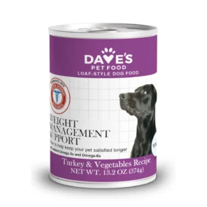 Dave's Restricted Weight Management, Turkey & Vegetables Recipe for Dogs - 13.2 oz.