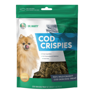 Dr. Marty Cod Skin Crispies Dog Treat - 4 oz.
