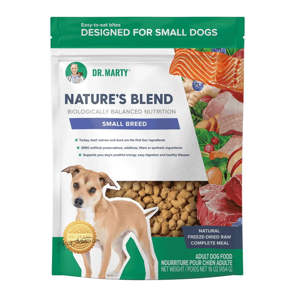 Dr. Marty Nature’s Blend Small Breed Freeze-Dried Dog Food – 80 oz.