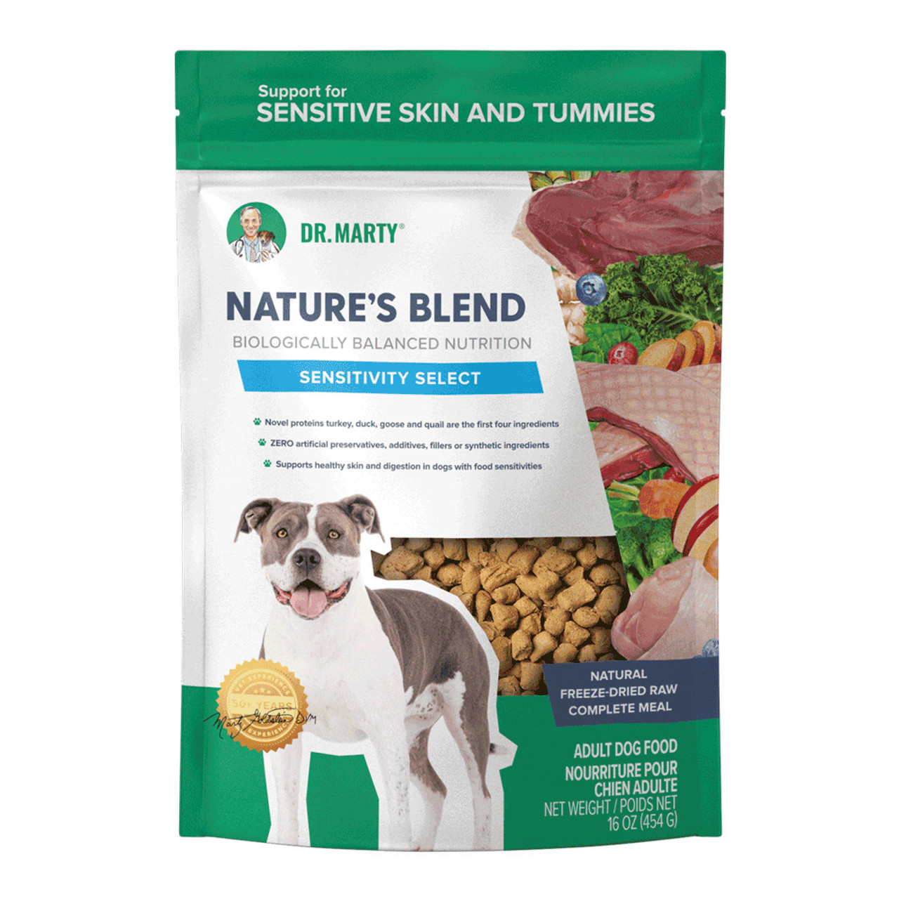Dr. Marty Nature’s Blend Sensitivity Select Freeze-Dried Dog Food