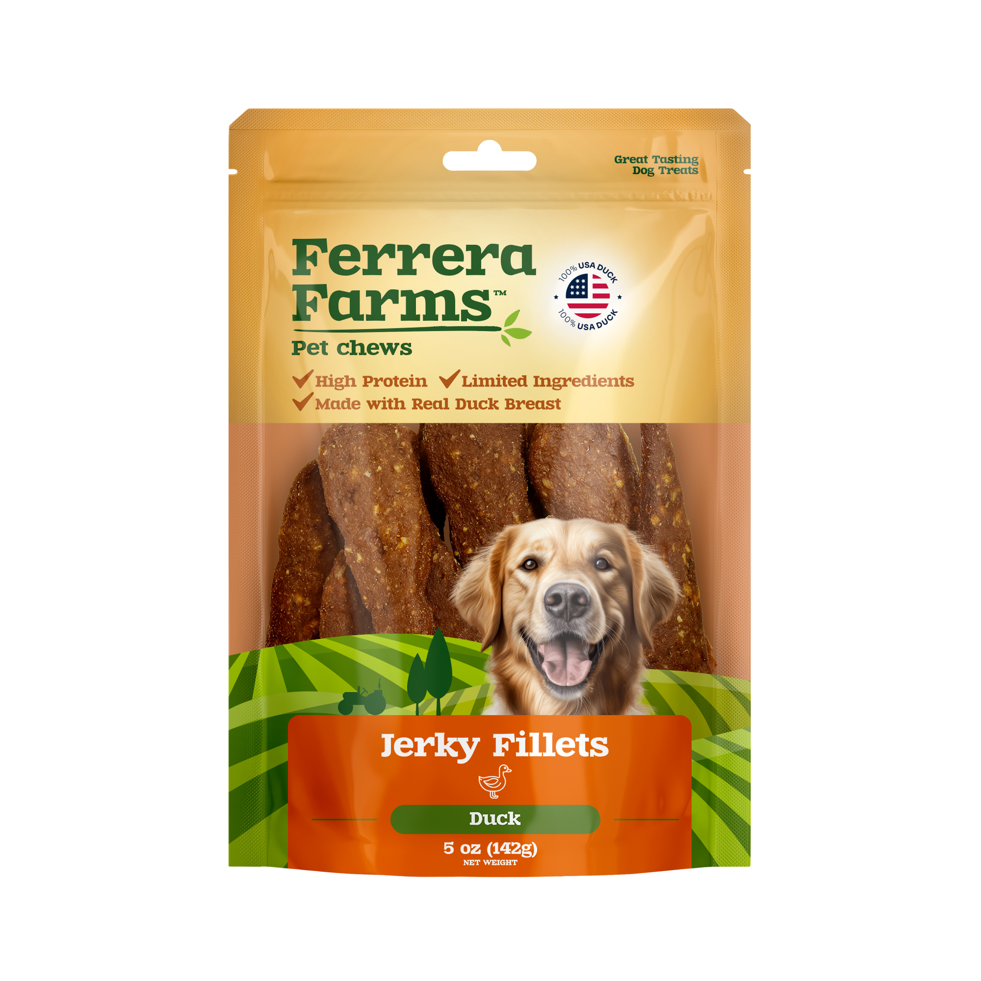 Ferrera Farms USA Duck Jerky Fillets – 5 oz.