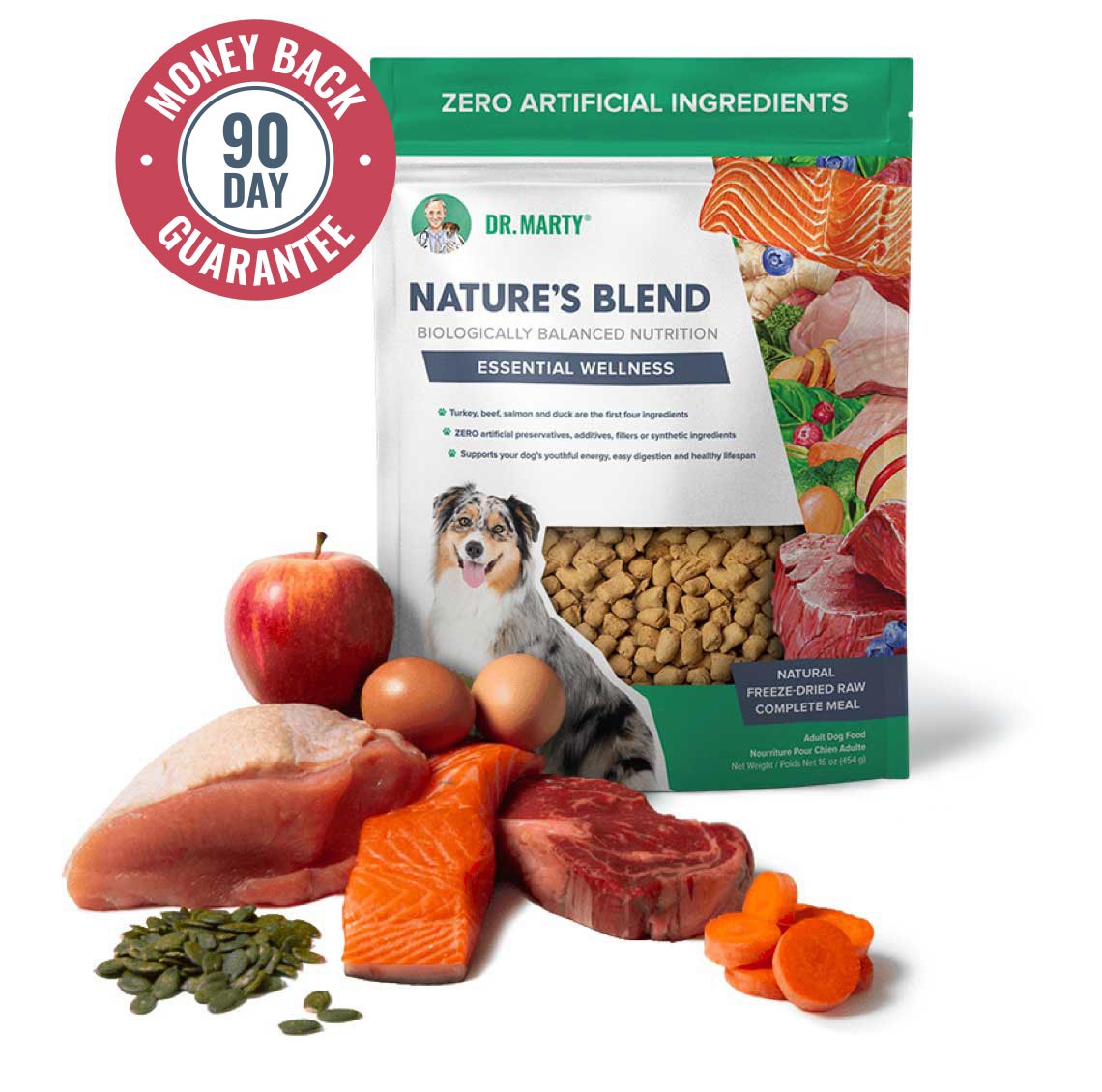Dr. Marty Nature’s Blend Essential Wellness Freeze-Dried Raw Dog Food