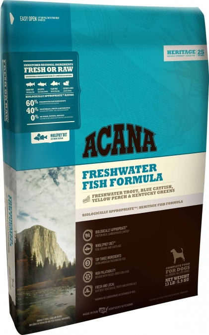 Acana Heritage Freshwater Fish - 25lbs